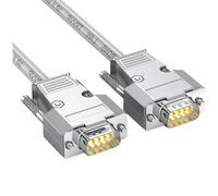 ZBIianxer Cable de extensión Industrial Recto de 9 Pines RS232 de 9 Pines Convertidor Macho a para Equipos de automatización Serie de temperaturas extremas