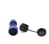ZBLZGP SD20 Enchufe Impermeable IP68 Enchufe de Cable de Alimentación LED Enchufe de Alambre Eléctrico Montaje en Panel Enchufe de Soldadura (Montaje en Panel, 7 Pin)