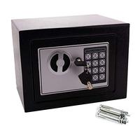 ZBZFGE Caja de Seguridad Caja de Seguridad Electrónica de 4,6 L Cerradura Digital con Llaves Montada en la Pared para Joyas Dinero/