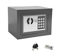 ZBZFGE Caja de Seguridad electrónica Digital para Oficina en casa, 4,6 litros pequeña 6,7”X 9” X 6,7”, con 2 Llaves de Emergencia
