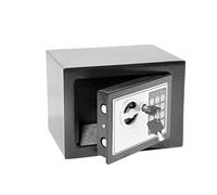 ZBZFGE Caja de Seguridad electrónica Segura de 6L Contraseña Digital y Llaves Combinatlock para Oficina en casa Hotel Caja de Seguridad de Acero antirrobo montada en la Pared/Negro