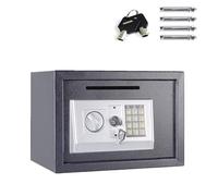 ZBZFGE Caja Fuerte de Seguridad electrónica Digital con Dos Llaves, Caja Fuerte electrónica Digital pequeña de Acero de Alta Seguridad para Oficina en casa Caja Fuerte contra Incendios