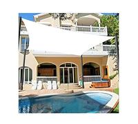 ZBZFGE Toldo Rectangular para toldo, toldo, Refugio Solar, Tela de protección Solar Oxford, Bloque UV para Patio, césped, jardín, Patio Trasero, balcón al Aire Libre, cochera, Porche, Whi