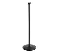 ZCCZ Soporte Papel Higiénico de Pie Negro con Base Pesada para Baño, Portarollos Higiénico con Capacidad para 5 Rollos, Porta Papel Robusto y Elegante Ideal para Organización Moderna