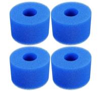 ZCLYHT for Intex Type S1 Pool Filters, Foam Filter Cartridge for Swimming Pools & Spas, Durable Filter Sponge Replacement, Eco-Friendly & Easy to Clean Pool Spa Filter Accessories, 4 Pack