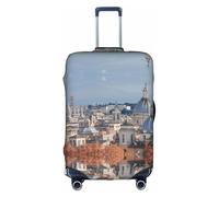 Zcmkjlg Funda elástica para maleta con estampado de parque para viajes de negocios, polvo con agujeros para asa, funda grande para maleta, White, L