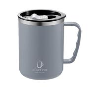 ZCSXK Taza Térmica | Vaso de 500 ml | Vaso de taza de viaje con tapa y asa, taza de café portátil de acero inoxidable para bebidas frías y calientes