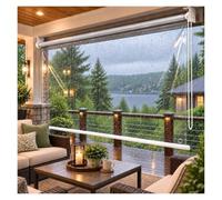 ZCXMNL Cortinas Enrollables Transparentes For Patio Exterior, Persianas For Clima, Impermeables De PVC, Vinilo Transparente Resistente 60-150 Cm Ancho For Porche, Pérgola, Gazebo((WXH) 80x230cm)
