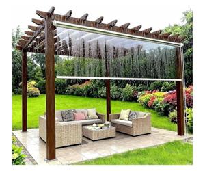 ZCXMNL Cortinas Enrollables Transparentes for Patio Exterior, Persianas for Clima, Impermeables De PVC, Vinilo Transparente Resistente 60-150 Cm Ancho for Porche, Pérgola, Gazebo((WXH) 70x150cm)