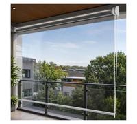 ZCXMNL Lona, Persiana Enrollable Transparente Exterior con Ojales, Persianas Enrollables 100% Impermeables For Patio Gazebo Balcón Cocina((WXH) 125x180cm)