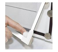 ZCXMNL Mosquitera para Ventanas,Pantalla De Ventana Magnética DIY Ajustable, Tamaño Máximo, Se Adapta A Cualquier Tamaño Más Pequeño con Marco Blanco, Ranura For Tarjeta De Malla Ignífuga(120x190cm)