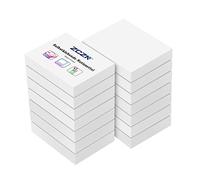 ZCZN Notas Adhesivas Pequeña,14 Bloc Posits de Colores y 51 x 38 mm, Post It Pastel 100 Hojas por Bloc, Aptas para Memorandos, Noticias, Revocaciones, Color Blanco