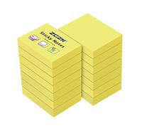 ZCZN Notas Adhesivas Pequeña,14 Bloc Posits de Colores y 51 x 38 mm, Post It Pastel 100 Hojas por Bloc, Aptas para Memorandos, Noticias, Revocaciones, Color Amarillo