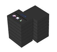 ZCZN Notas Adhesivas Pequeña,14 Bloc Posits de Colores y 51 x 38 mm, Post It Pastel 100 Hojas por Bloc, Aptas para Memorandos, Noticias, Revocaciones, Color Negro