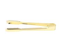 ZDAGELD Pinza para Hielo de Acero Inoxidable, Pinza para Repostería, Ensalada, Barbacoa, Herramienta de Cocina Saludable con Seguridad Alimentaria, Adecuada para Azúcares y Pasteles, (Chapado en oro)