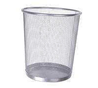 ZDETGU Bote de Basura de Malla Metálica Cesta de Basura Redonda y Abierta - Contenedor de Resistente para el Hogar, Cocina, Baño, Oficina - Diseño Transpirable y Fácil de Limpiar con Base Engrosada