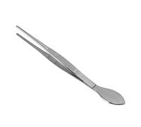 ZDETGU Pinzas para Bonsái, Puntas Dentadas Rectas de Acero Inoxidable con Cabeza de Espátula para Arreglo de Musgo, Aflojamiento del Suelo, Herramienta de Jardinería para Trasplante