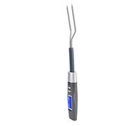 ZDETGU Tenedor de Carne Digital con Pantalla LCD, Sonda de Acero Inoxidable 304 para Cocinar a la Parrilla, Ajustes de Temperatura Preestablecidos y Alarma de Sonido, Interruptor ℃/℉ para una Medición