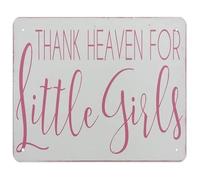 ZDVHOMCB Sentimental Sign for Girl Moms Metal Tin Plaque Rustic Vintage Wall Decor for Nursery Bedroom Playroom 8 X 12 in