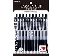 Zebra Pen Bolígrafo de gel Sarasa Clip P-JJ15-BK10 0,5 mm Negro 10 piezas