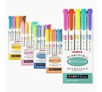 Zebra Mildliner - Juego de rotuladores (25 unidades), colores pastel