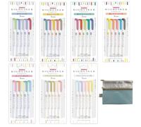 Zebra Mildliner - Lápiz fluorescente (7 tipos, para niños, oficina, colegio, WKT7-5C-N, WKT7-5C-RC-N, WKT7-5C-HC-N, WKT7-5C-NC-N, WKT7-N-5C-N, WKT7-5C-N, WKT7-5C-YC, WKT7-5C-NTC)