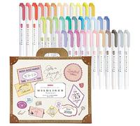 Zebra Pen Highlighter Mildliner WKT7-35C - Juego de 35 colores en caja de regalo, multicolor
