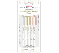 ZEBRA Mildliner WKT7-5C-NTC - Bolígrafo fluorescente (productos de importación paralela) (color suave natural)