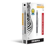 ZEBRA PEN 45610 Sarasa Dry X1 bolígrafos de tinta de gel retráctil, punta media 0,7 mm, tinta negra de secado rápido, 12 unidades