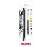 Zebra Pen Bolígrafo de gel retráctil G-750 cuerpo latón negro punta 0,7 mm tinta negra 1 ud