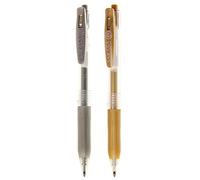 Zebra Pen Sarasa Clip Gel Ink Pen 1.0mm 2pk - Oro y Plata