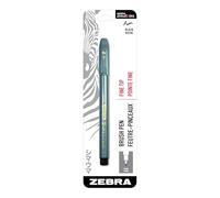 Zebra Pen Zensations - Bolígrafo con punta de pincel fina, tinta negra resistente al agua, 1 paquete