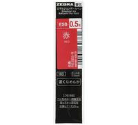 Zebra Recambio de núcleo de bolígrafo a base de aceite ESB-0.5 núcleo B-RESB5-R rojo 10 piezas