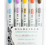 ZEBRA ROTULADOR MILDLINER DOBLE PUNTA WARM 5 COLORES SURTIDOS MILDLINER 146x60x19 Cms.
