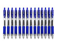 Zebra Sarasa - Bolígrafo retráctil de tinta de gel - Secado rápido - 0,7 mm - Azul - Paquete de 14