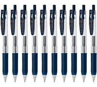 Zebra Sarasa Clip 0,3 retráctil bolígrafos de tinta de gel, empuñadura de goma, 0,3 mm, tinta negra, azul, juego de 10