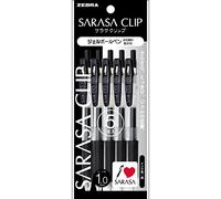 Zebra Pen Sarasa P-JJE15-BK5 – Clip de 1 mm, negro