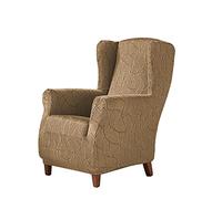 Zebra Textil Estoralis Alexia | Funda Sillón de Diseño Moderno | Tejido Elástico Beige | para Sillón Orejero (de 70 a 110 cm.) | Máxima Adaptabilidad a Todo Tipo de sofás