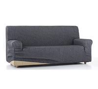 Zebra Textil Estoralis Alexia | Funda Sofá de Diseño Moderno | Tejido Elástico Gris | para 4 Plazas (de 220 a 260 cm.) | Máxima Adaptabilidad a Todo Tipo de sofás