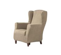 Zebra Textil Estoralis Vega | Funda Sillon de Diseño Moderno | Tejido Elastico Marfil | para Sillon Orejero (de 70 a 110 cm.) | Maxima Adaptabilidad a Todo Tipo de sofás