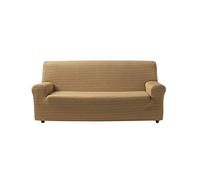 Zebra Textil Estoralis Vega | Funda Sofá de Diseño Moderno | Tejido Elastico Beige | para 2 Plazas (de 120 a 170 cm.) | Maxima Adaptabilidad a Todo Tipo de sofás