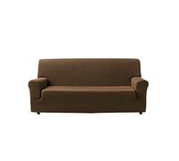 Zebra Textil Estoralis Vega | Funda Sofá de Diseño Moderno | Tejido Elastico Marron | para 2 Plazas (de 120 a 170 cm.) | Maxima Adaptabilidad a Todo Tipo de sofás
