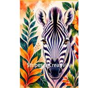 Zebra - The Beauty of Being Different: Wildlife Notebook Collection - Inspirational Lined Journal Notebook, Paperback, 116 Pages, (6 in x 9 in) (A Call from the Wild)