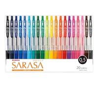 Zebra Pen Bolígrafo de gel Sarasa Clip JJ15-20CA 0.5 20 colores