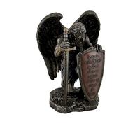 Zeckos Resina estatuas Elogio Que a el Señor mi Rock Guerrero arrodillado ángel Estatua 6 x 8 x 4,5 Pulgadas marrón Modelo # wu76722 a4
