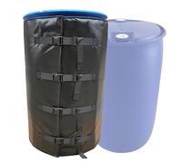 ZEEKYFOR Calentador para Bidones, Manta Calefactora Industrial para Bidones de 200 L, Cinta Calefactora Ajustable para Bidones de Petróleo de 0 a 120 ℃, Calentador para Cubetas Black