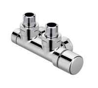 Zehnder - Mezclador de esquina Set P, 1/2, con cabezal de control a la derecha, entrada a la derecha, distancia 50 mm, acero inoxidable 839090