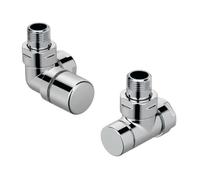 Zehnder - Válvula de escuadra izquierda Set I y racor para retorno 1/2, blanco 838991