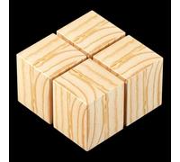 Zeihyeurus 4 Piezas Elevadores de Muebles de Madera,Maciza Elevadores de Mesa y Silla Altura,Elevadores de Muebles Cuadrados Maciza,Agrega 3-20 cm de Altura,para Cama,sofá,sillón,Armario