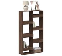 Zeiquah Estantería con aspecto de roble, 100 x 33 x 175 cm, material de madera, con 8 compartimentos, para salón, oficina, habitación infantil, pasillo y biblioteca, elemento decorativo de